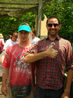 Me and a happy guy at Silver Dollar City