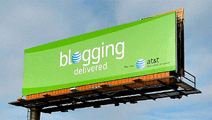 AT&T billboard: blogging delivered