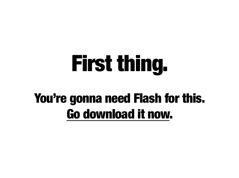 You Need Flash